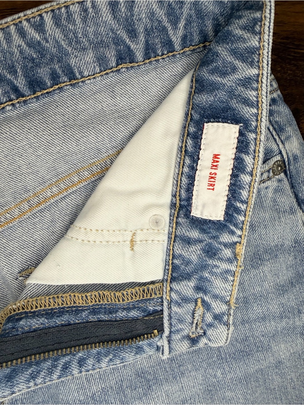 Lucky Brand Denim Maxi Skirt - Picture 7 of 12